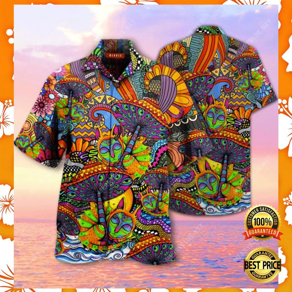 Hippie Mushroom Hawaiian Shirt