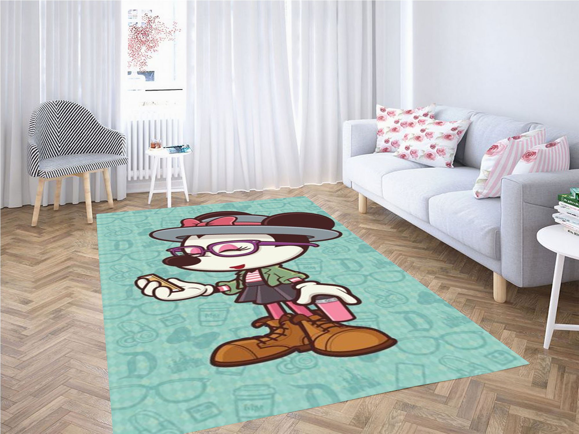 Hipster Minnie Carpet Rectangle Rug