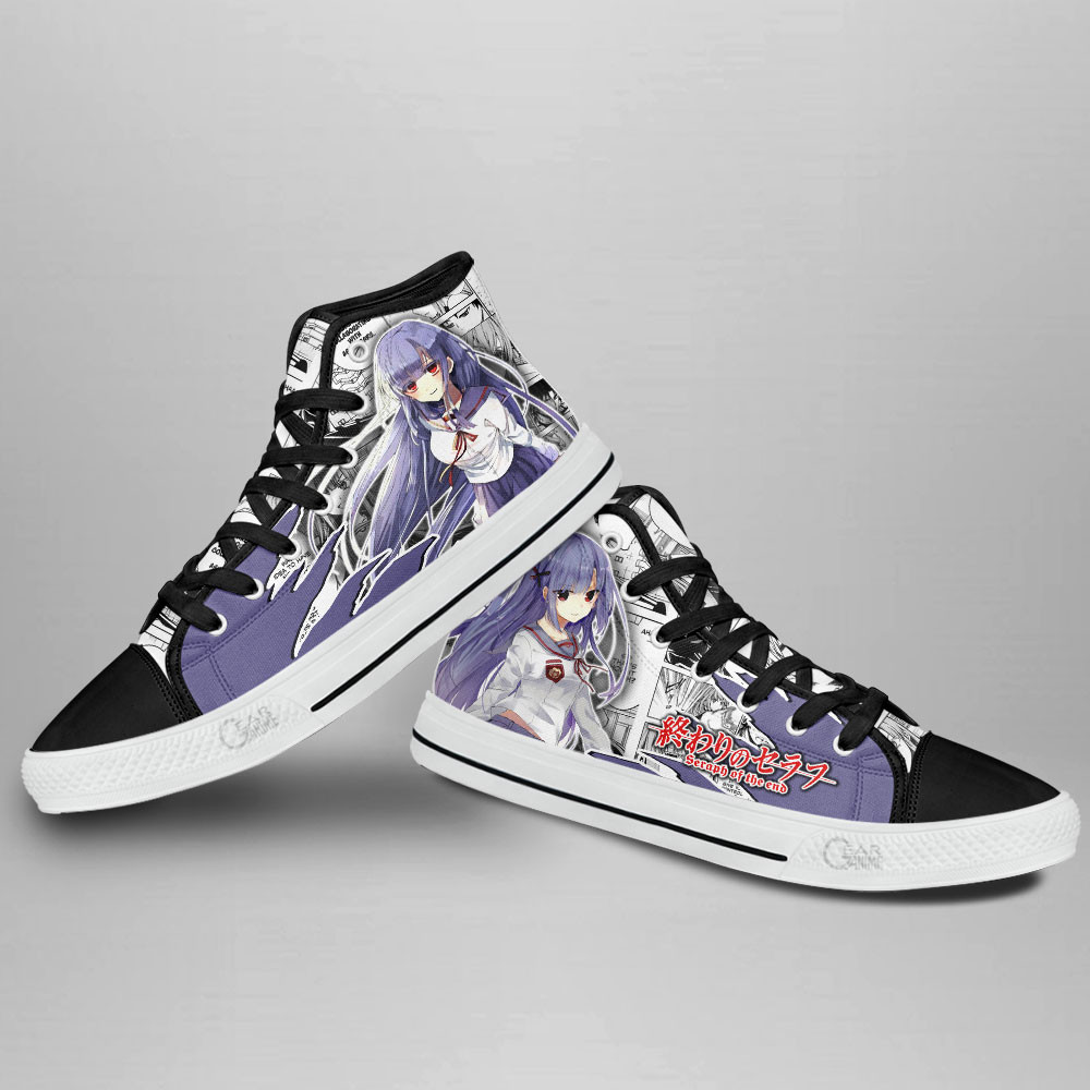 Hiragi Mahiru High Top Shoes Custom Anime Seraph of the End Sneakers