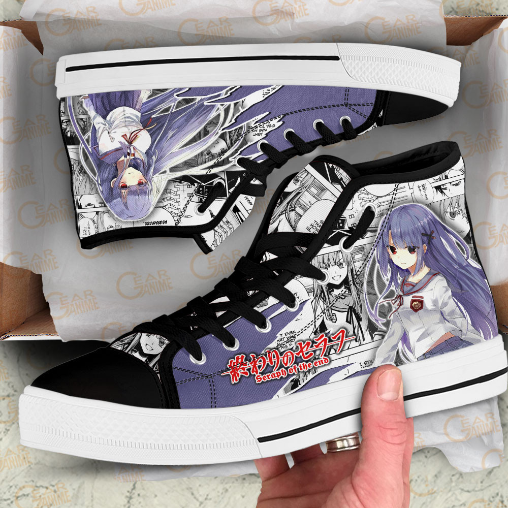 Hiragi Mahiru High Top Shoes Custom Anime Seraph of the End Sneakers