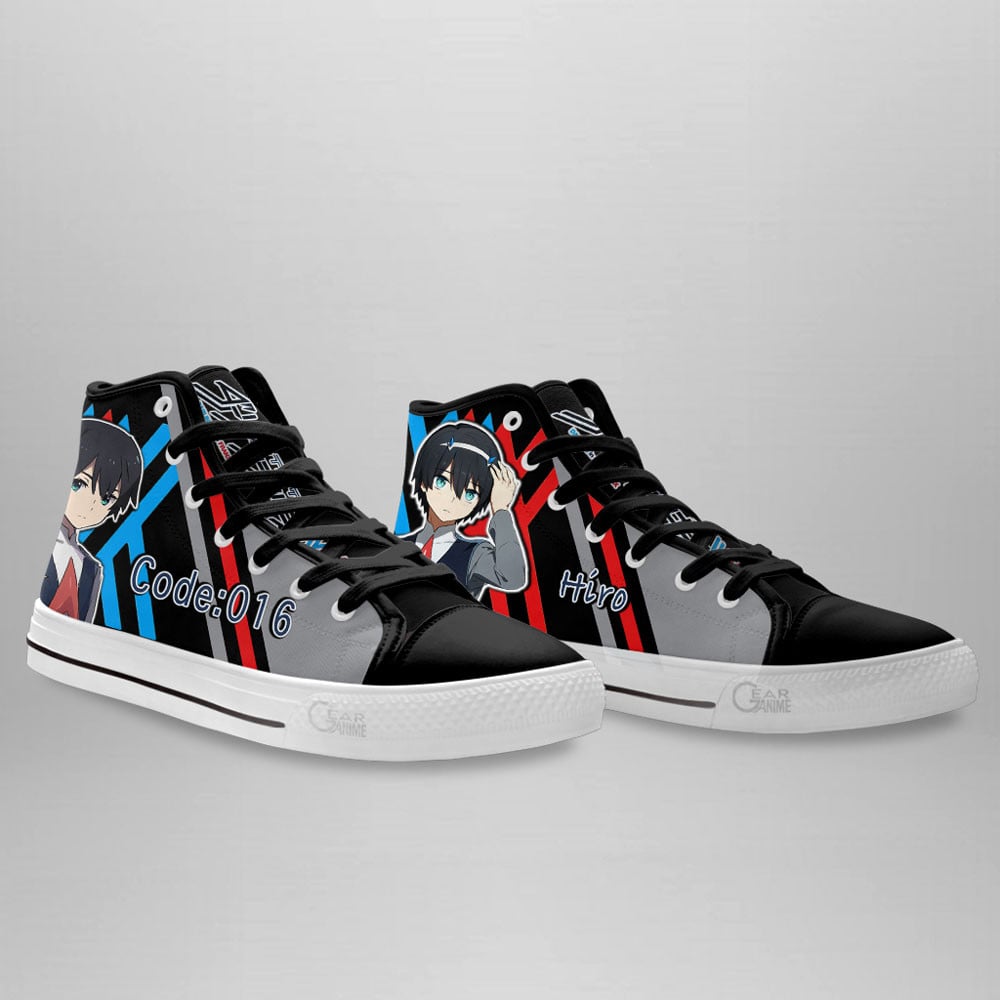 Hiro Code 016 High Top Shoes Custom Darling In The Franxx Sneakers