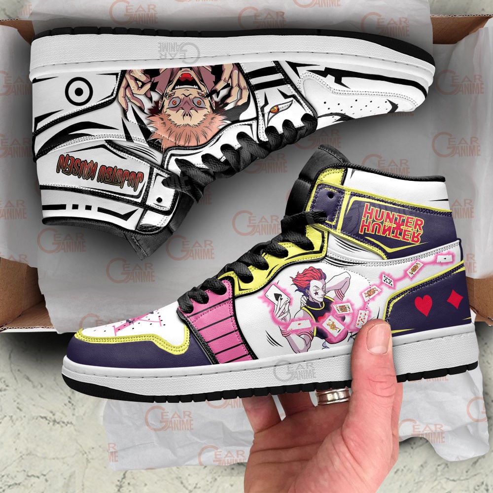 Hisoka and Sukuna Anime Shoes, Air Jordan Hightop