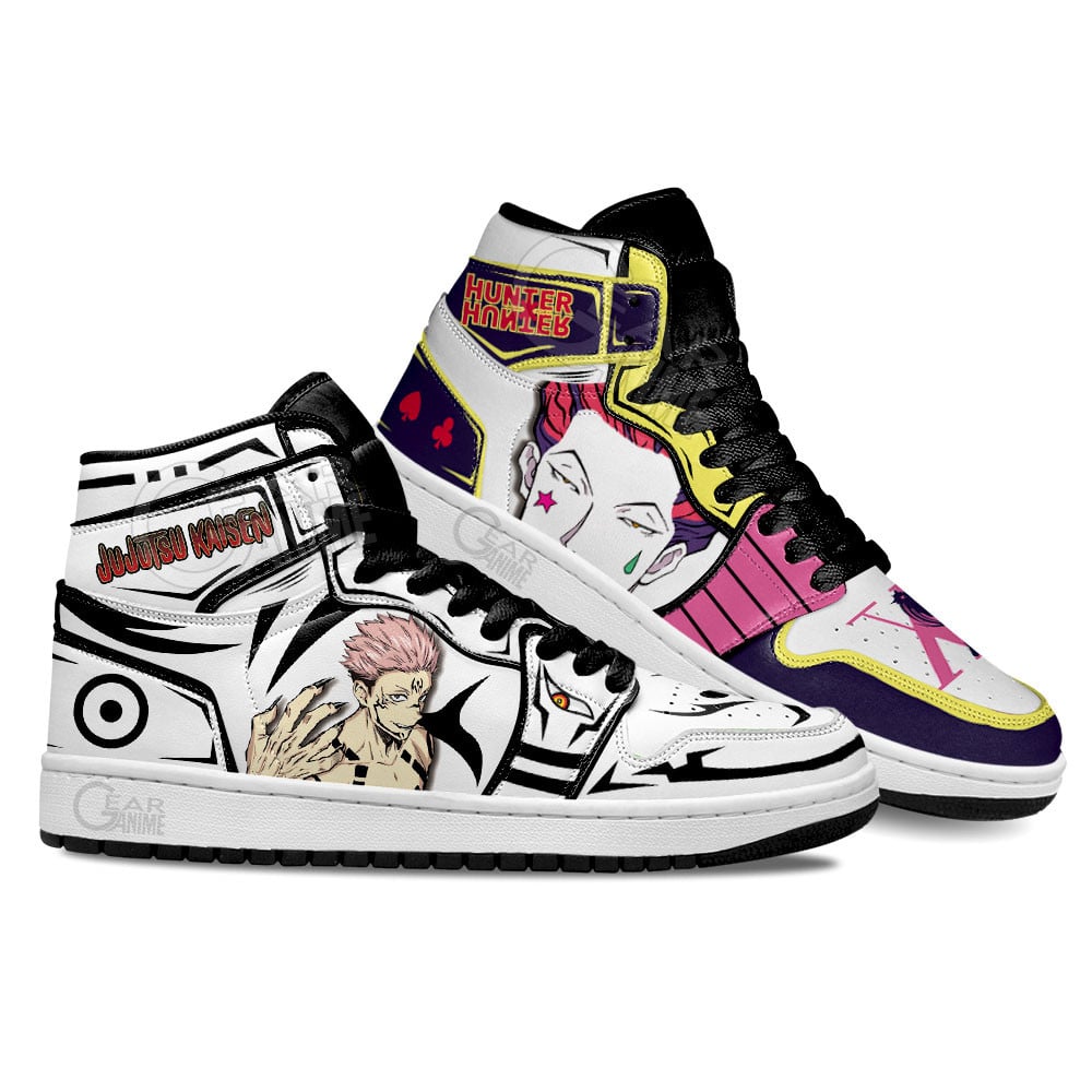 Hisoka and Sukuna Anime Shoes, Air Jordan Hightop