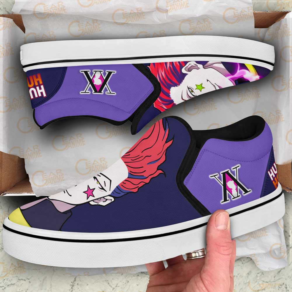 Hisoka Bungee Slip-On Shoes Canvas Custom Anime Hunter x Hunter Shoes