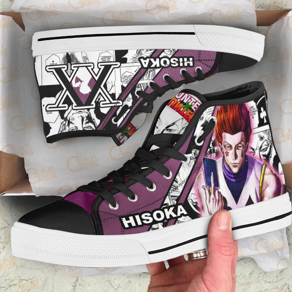 Hisoka High Top Shoes Custom Manga Anime Hunter X Hunter Sneakers