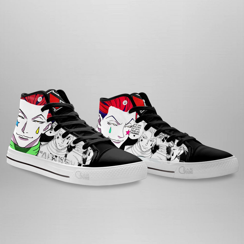 Hisoka High Top Shoes Hunter x Hunter Custom Anime Sneakers Mix Manga