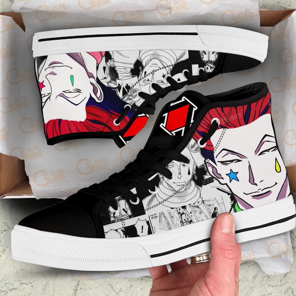 Hisoka High Top Shoes Hunter x Hunter Custom Anime Sneakers Mix Manga