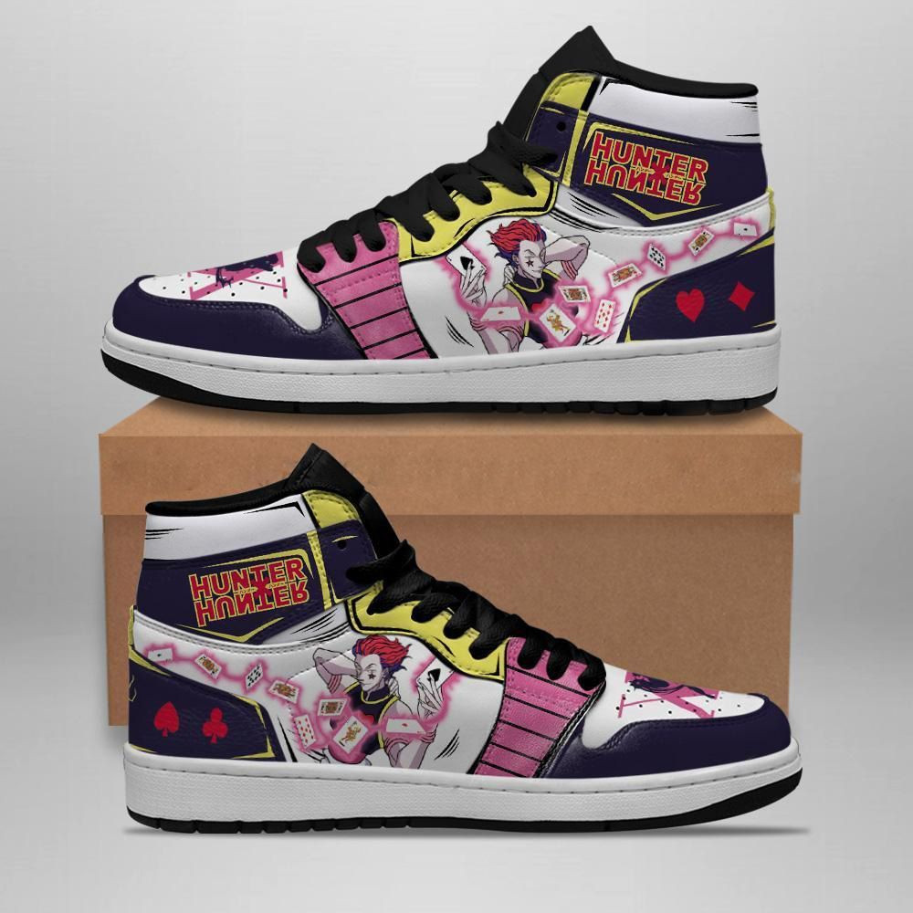 Hisoka Hunter X Hunter Anime 1 High Top Air Jordan Sneaker, Air Jordan Hightop