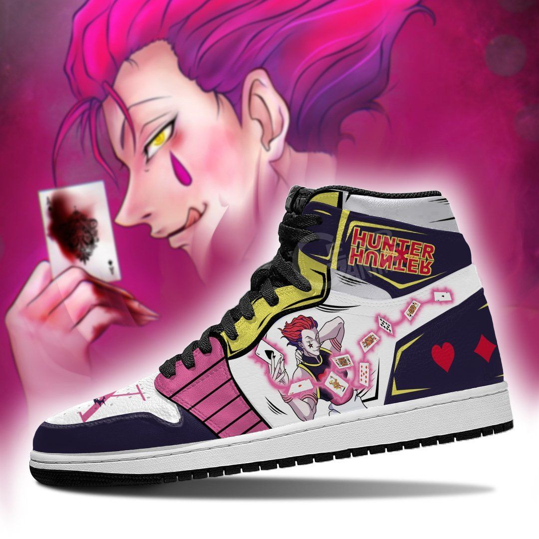 Hisoka Hunter X Hunter Anime 1 High Top Air Jordan Sneaker, Air Jordan Hightop