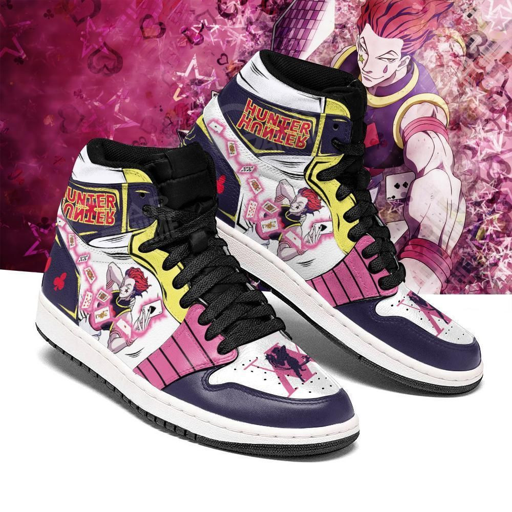 Hisoka Hunter X Hunter Anime 1 High Top Air Jordan Sneaker, Air Jordan Hightop