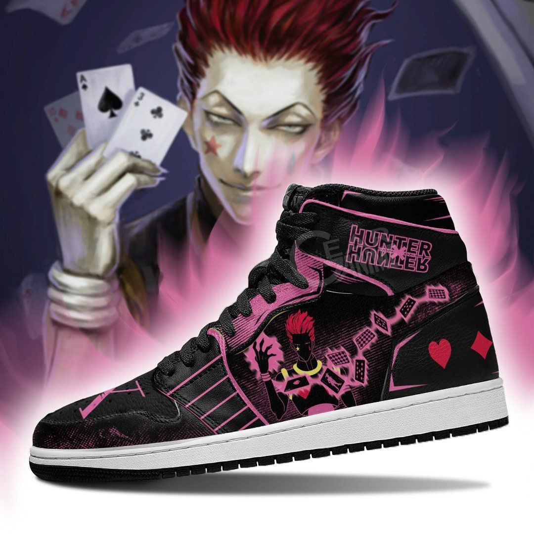 Hisoka Hunter X Hunter Anime 2 High Top Air Jordan Sneaker, Air Jordan Hightop