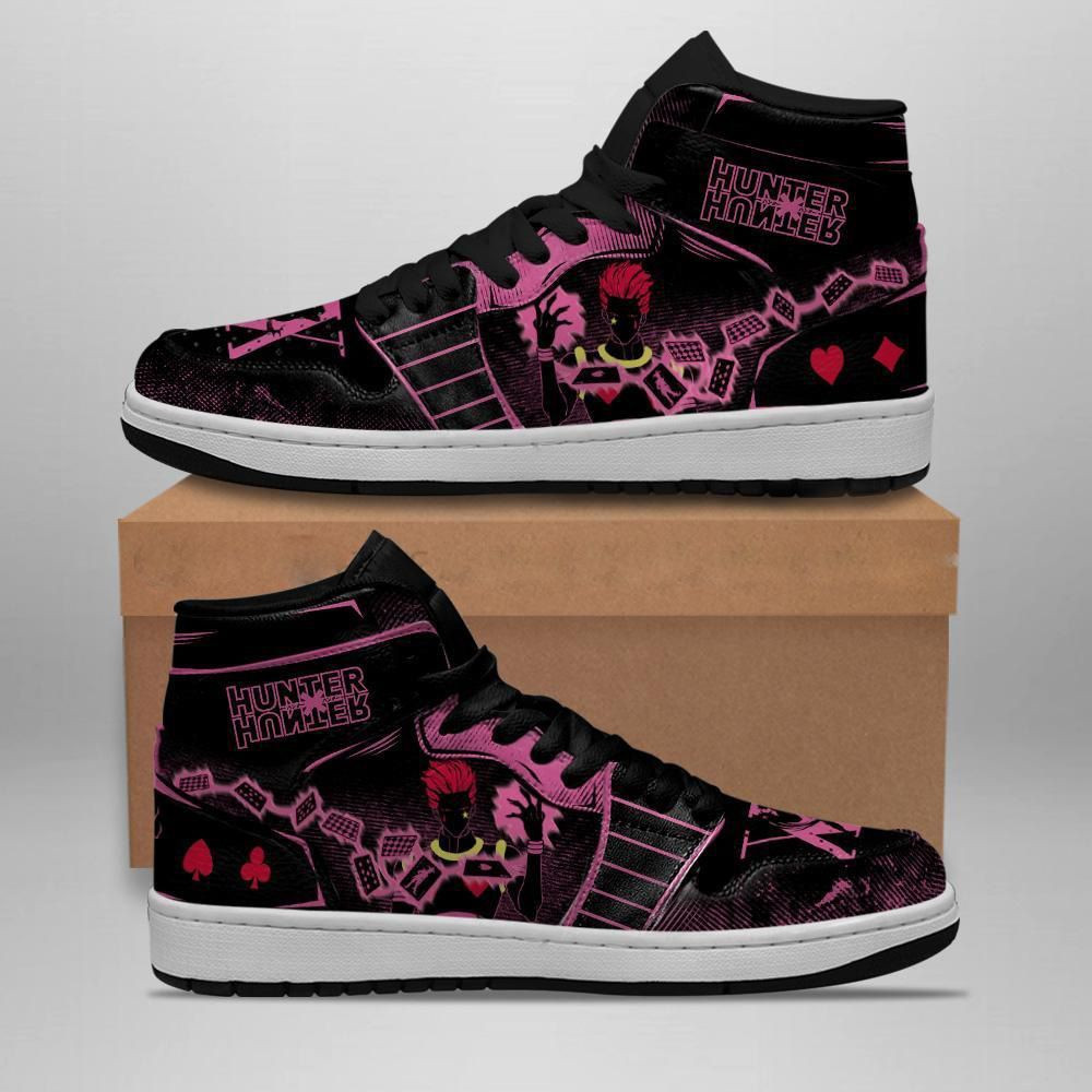 Hisoka Hunter X Hunter Anime 2 High Top Air Jordan Sneaker, Air Jordan Hightop