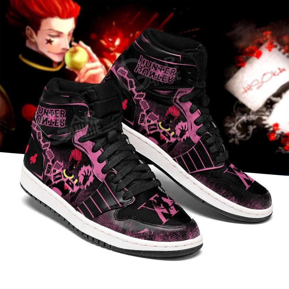 Hisoka Hunter X Hunter Anime 2 High Top Air Jordan Sneaker, Air Jordan Hightop