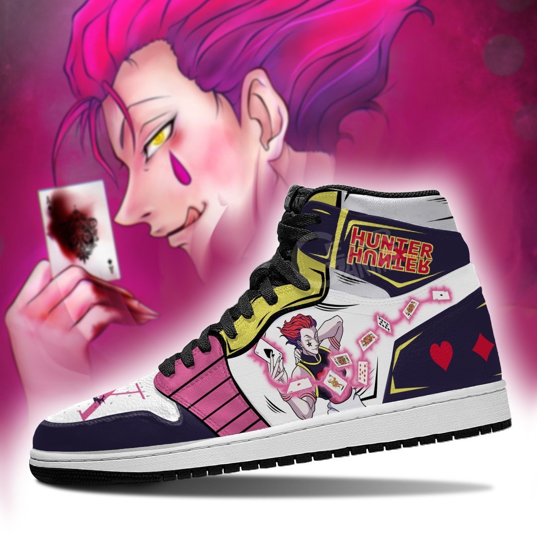 Hisoka Hunter X Hunter JD1s Sneakers Magician HxH Anime Shoes, Air Jordan Hightop