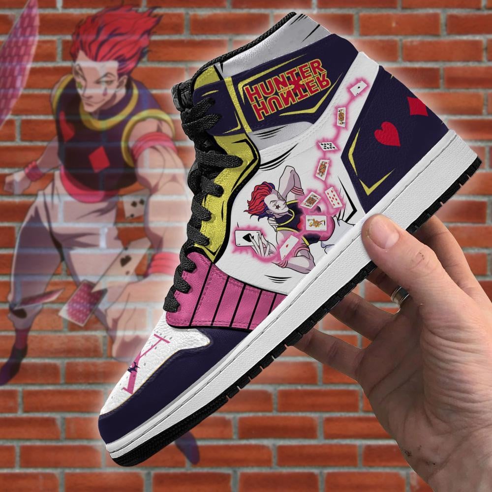 Hisoka Hunter X Hunter JD1s Sneakers Magician HxH Anime Shoes, Air Jordan Hightop