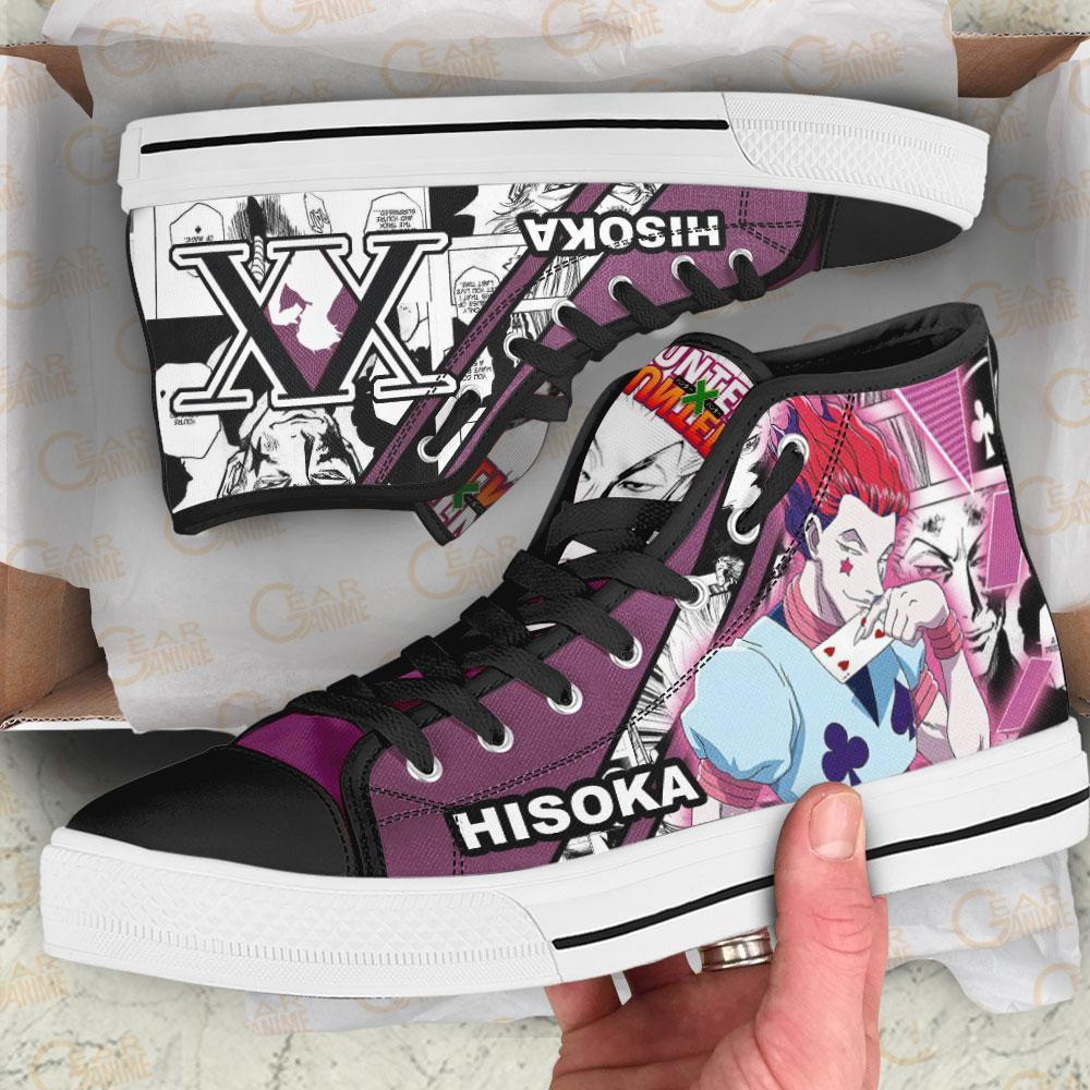 Hisoka Magician High Top Shoes Custom Manga Anime Hunter X Hunter Sneakers