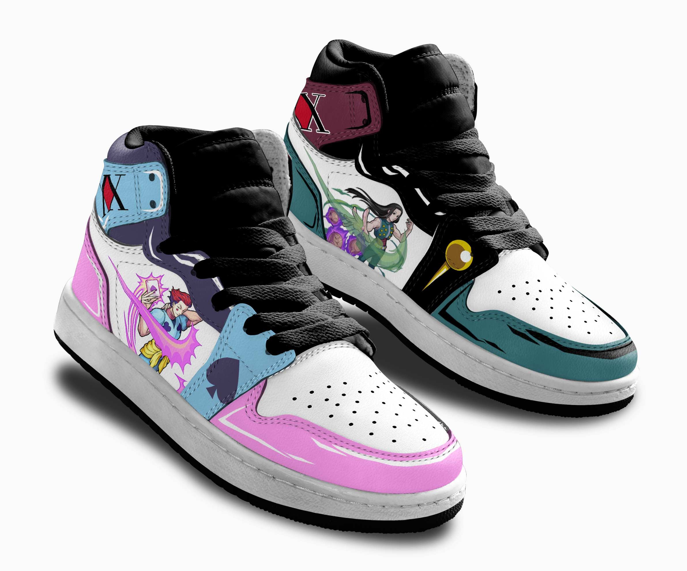Hisoka x Illumi Kids Sneakers Custom Anime Hunter X Hunter Shoes For Kids