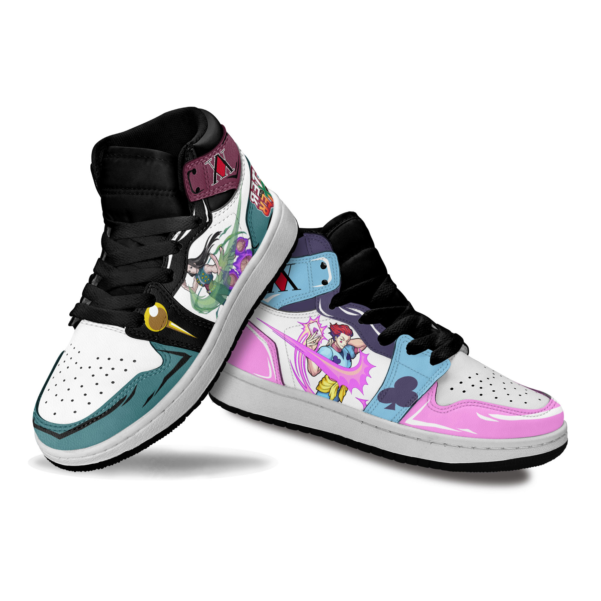 Hisoka x Illumi Kids Sneakers Custom Anime Hunter X Hunter Shoes For Kids