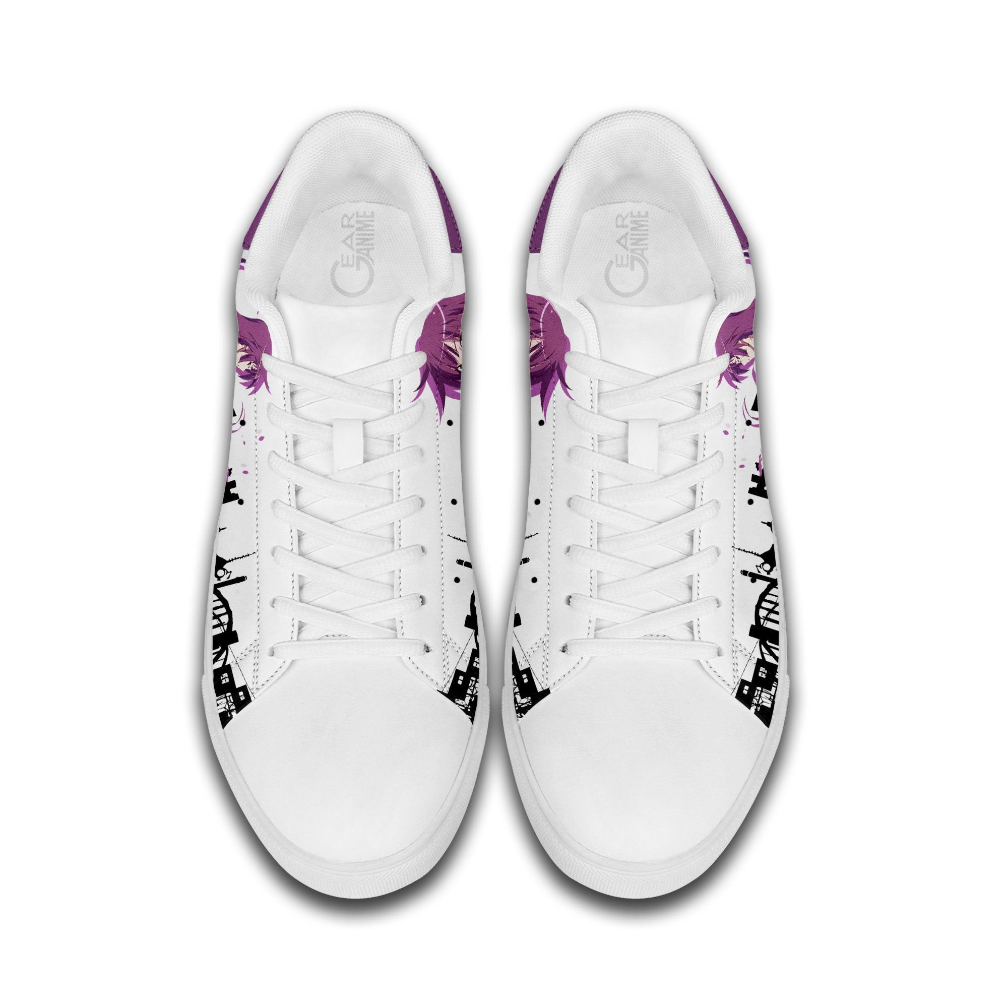 Hitagi Senjougahara Skate Sneakers Custom Anime Bakemonogatari Shoes