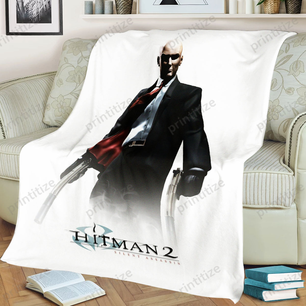 Hitman 2 Silent Assassin Fleece Blanket