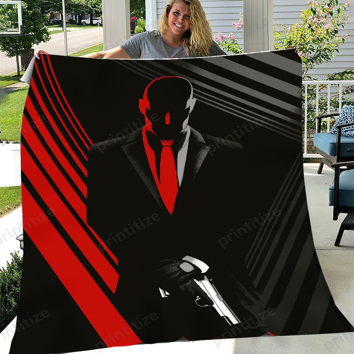 Hitman 3 Fleece Blanket