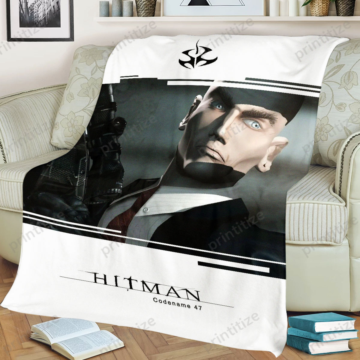 Hitman Codename 47 Fleece Blanket