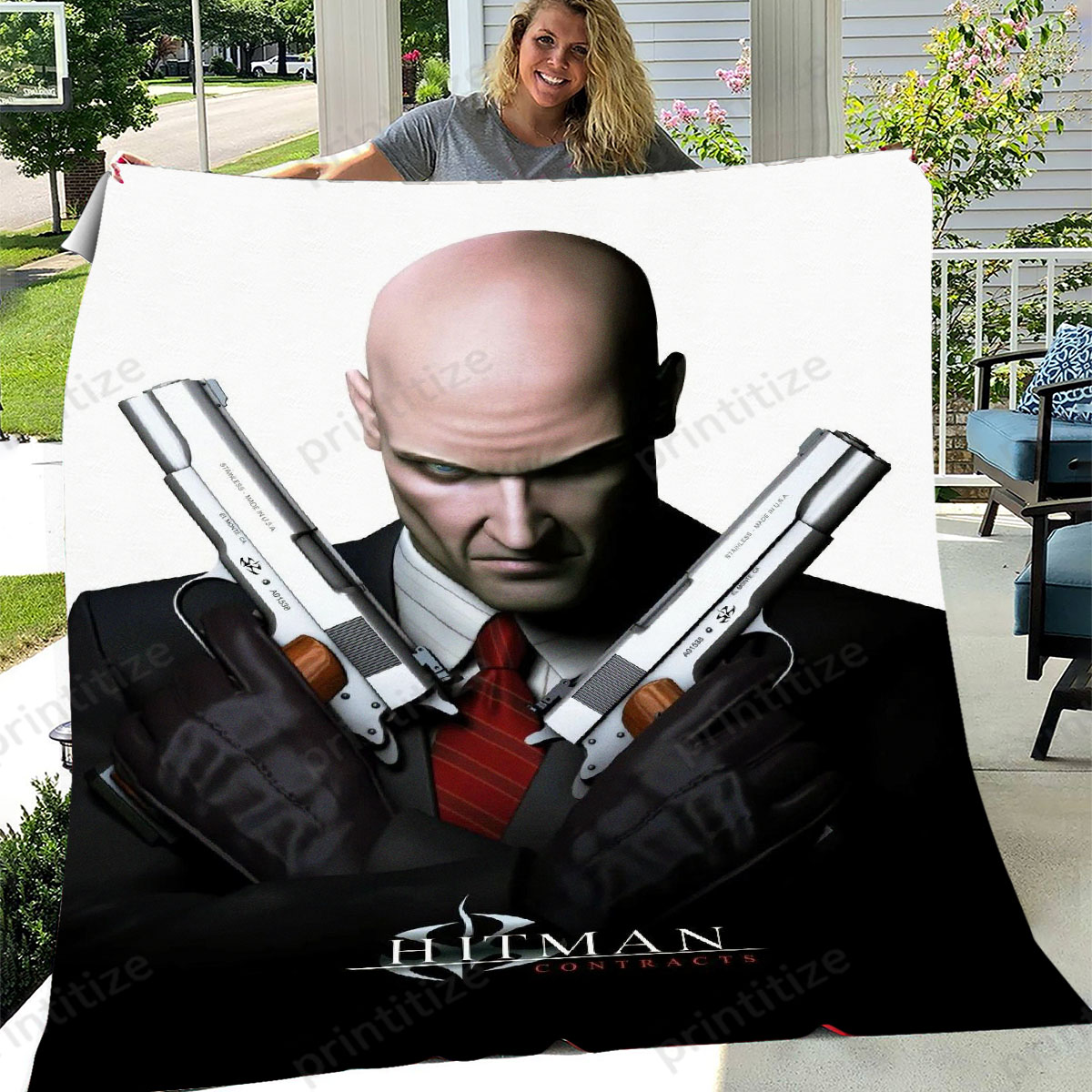 Hitman Contracts Fleece Blanket