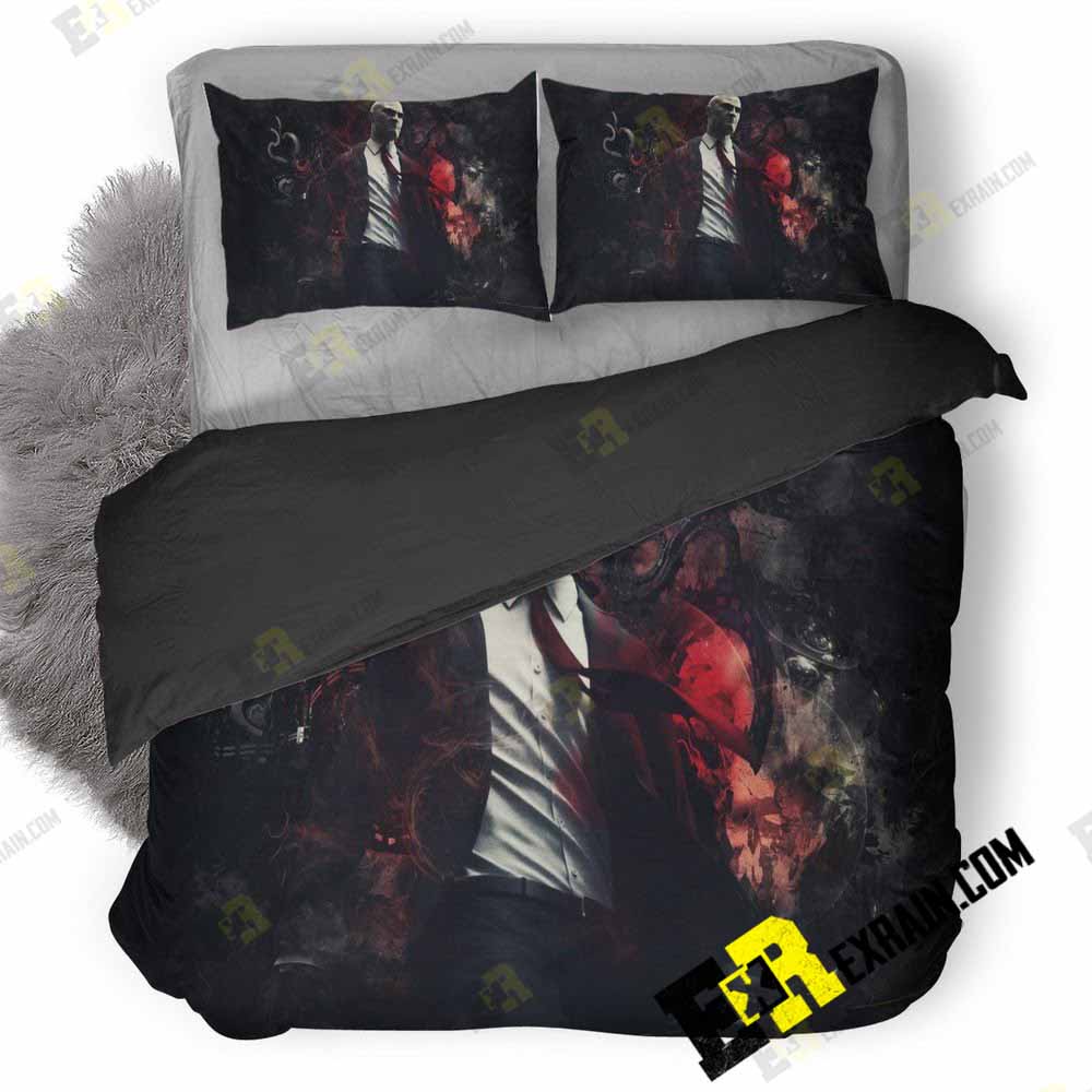 Hitman Game Art 3D Customized Duvet Cover Bedding Set