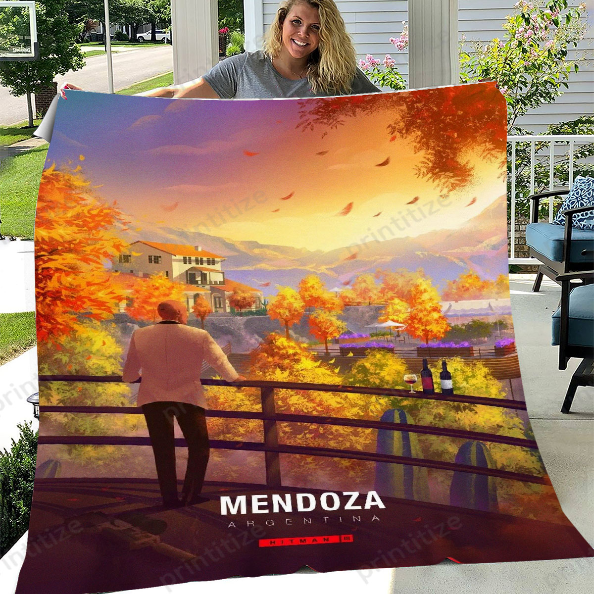 Hitman Location Mendoza Fleece Blanket