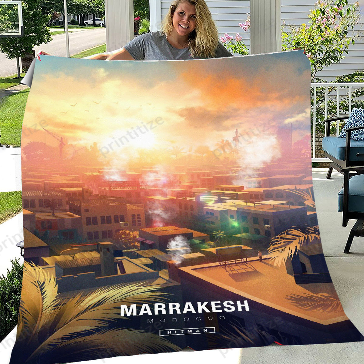 Hitman Marrakesh Fleece Blanket
