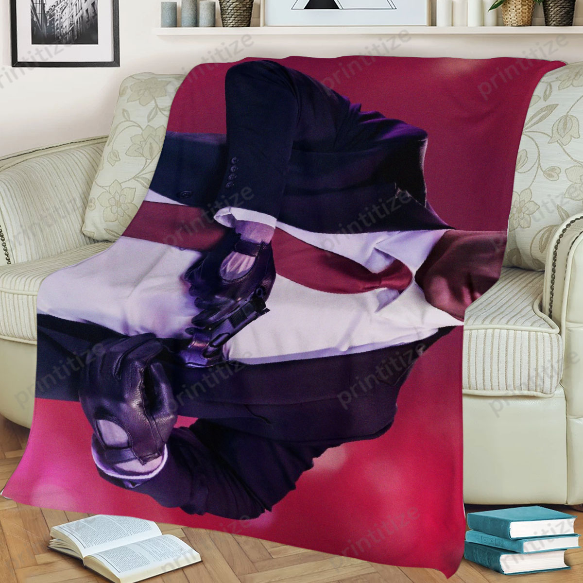 Hitman Mission Complete Fleece Blanket