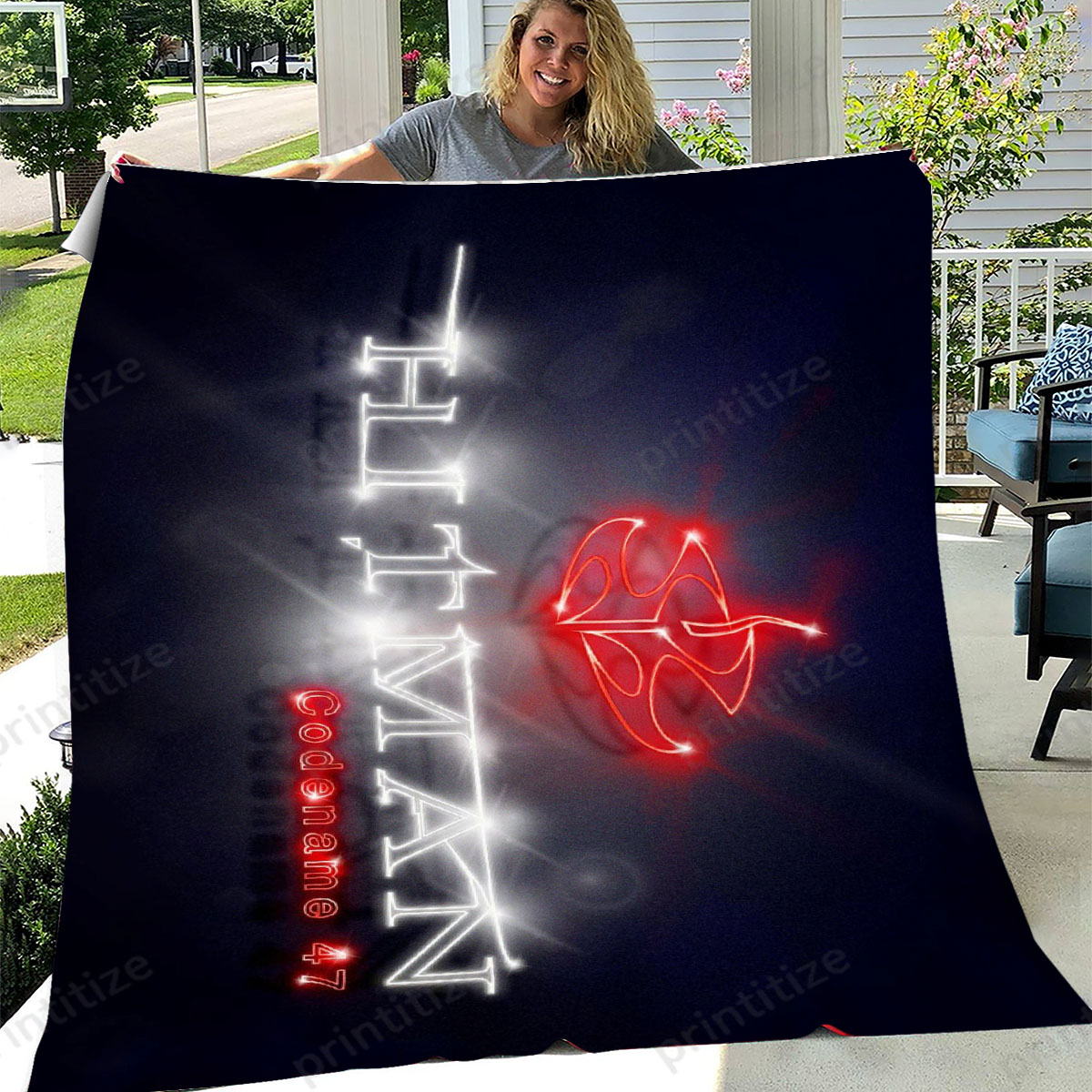 Hitman Neon Fleece Blanket