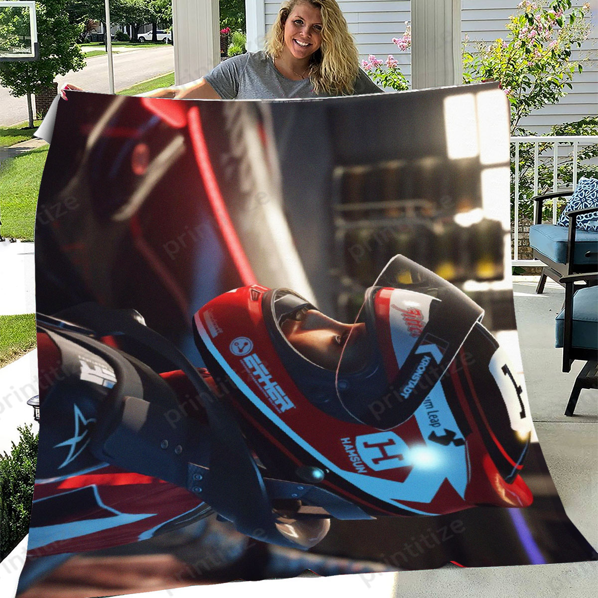 Hitman Raceday Fleece Blanket