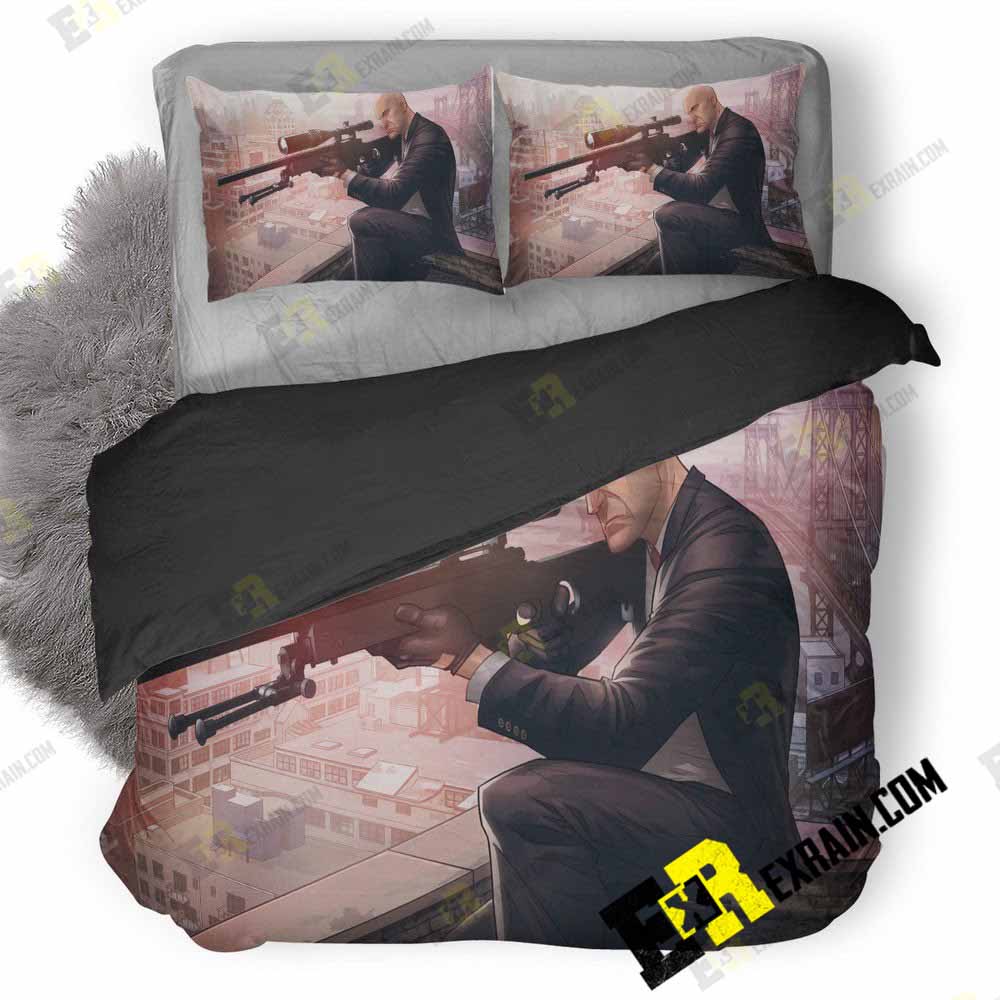Hitman Sniper Challenge 8P 3D Customized Duvet Cover Bedding Set
