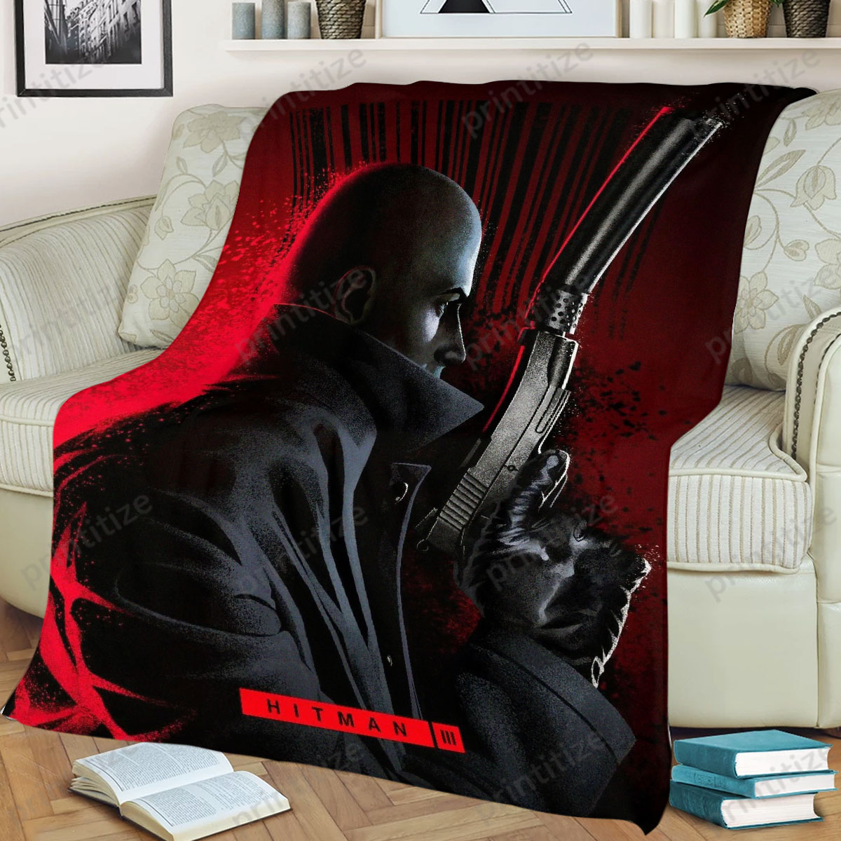 Hitman Splatter Fleece Blanket