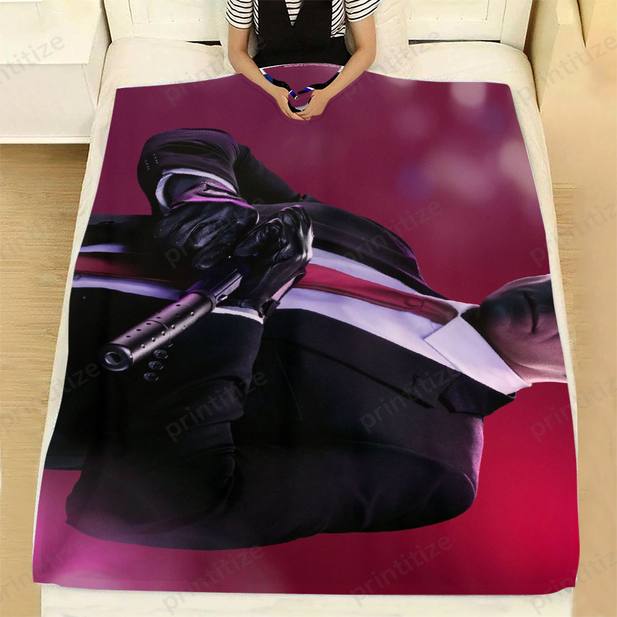 Hitman Take Aim Fleece Blanket