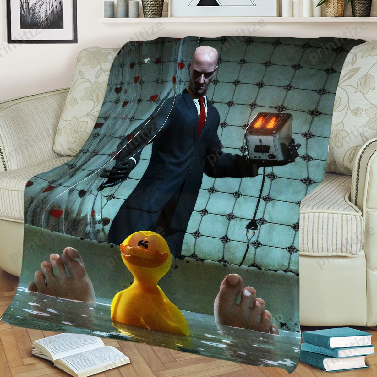 Hitman Toaster Surprise Fleece Blanket
