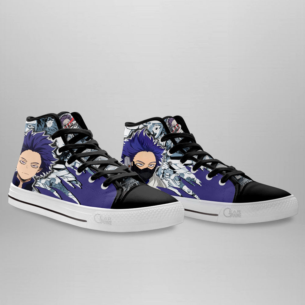 Hitoshi Shinso High Top Shoes Custom My Hero Academia Anime Sneakers
