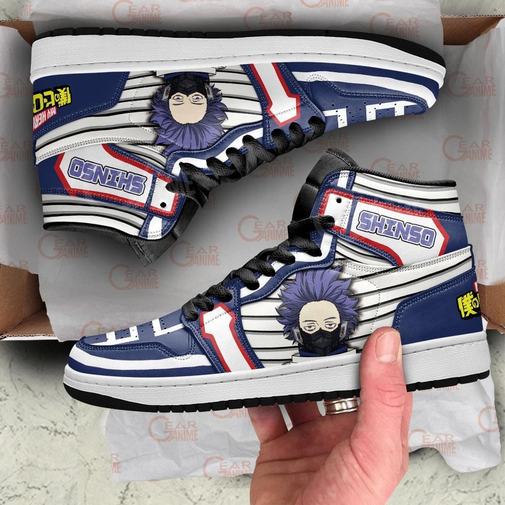 Hitoshi Shinso JD1s Sneakers Anime My Hero Academia Shoes, Air Jordan Hightop