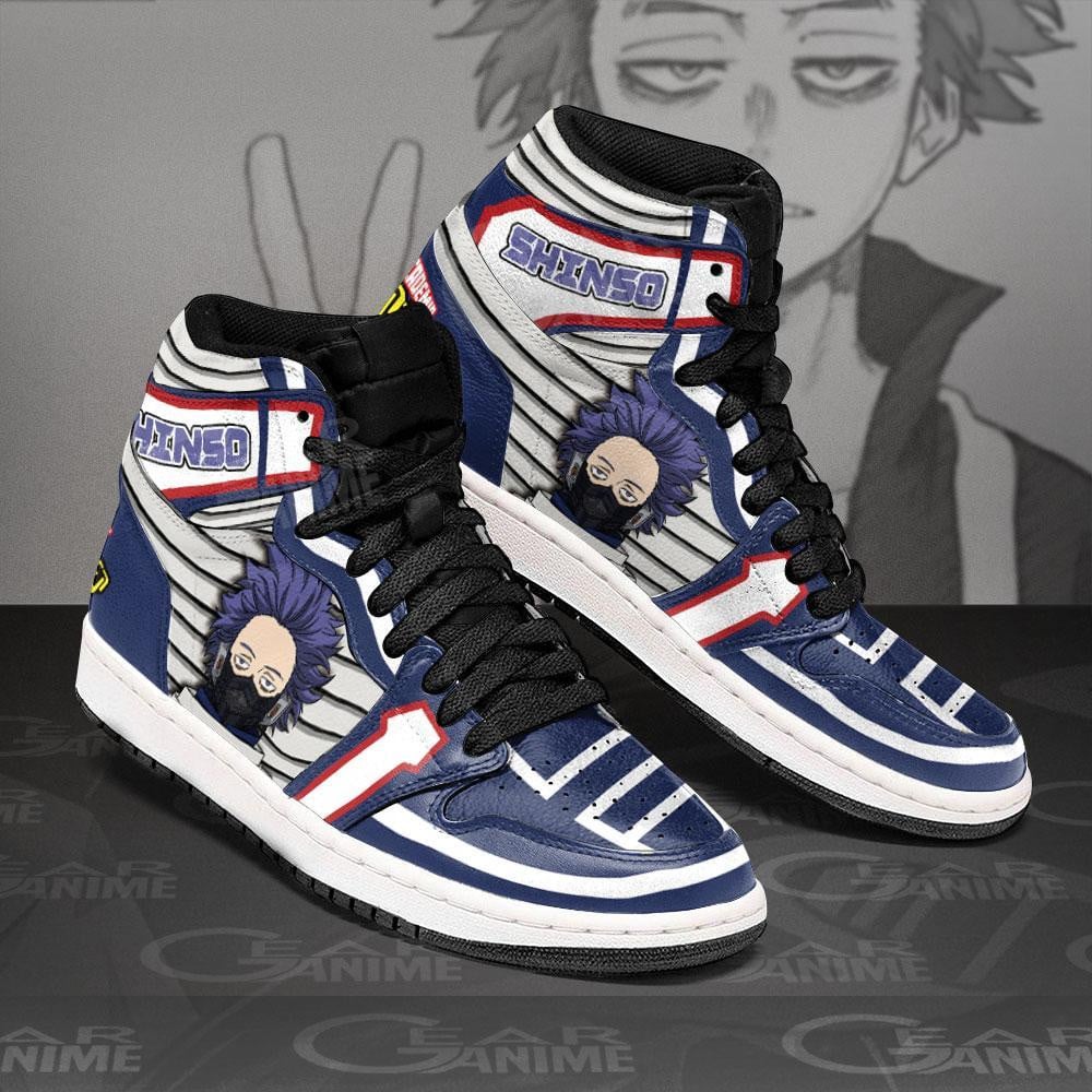 Hitoshi Shinso JD1s Sneakers Anime My Hero Academia Shoes, Air Jordan Hightop