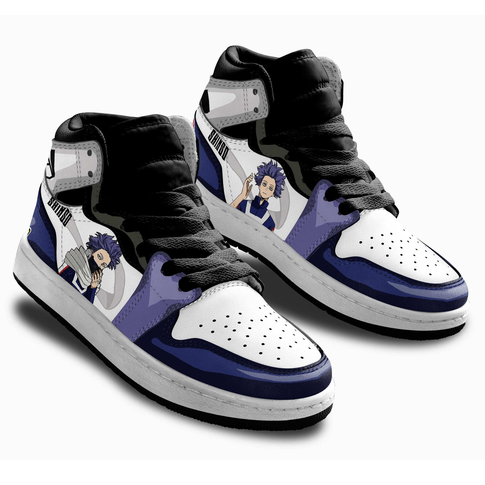 Hitoshi Shinso Kids Sneakers Custom My Hero Academia Anime Shoes For Kids