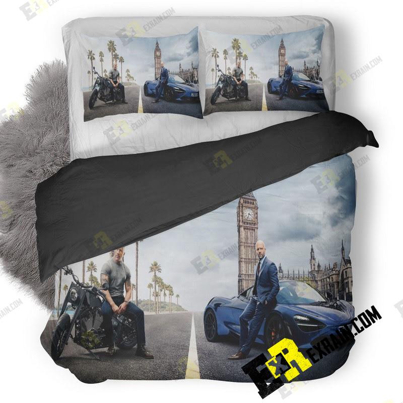 Hobbs And Shaw 5K Poster No 3D Customized Duvet Cover Bedding Set