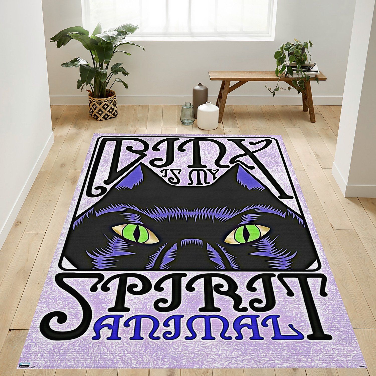 Hocus Pocus Binx Rectangle Rug – Custom Size And Printing