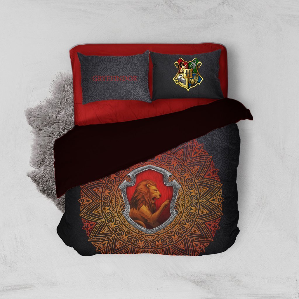 Hogwart House Gryffindor Harry Potter 3D Customized Duvet Cover Bedding Set