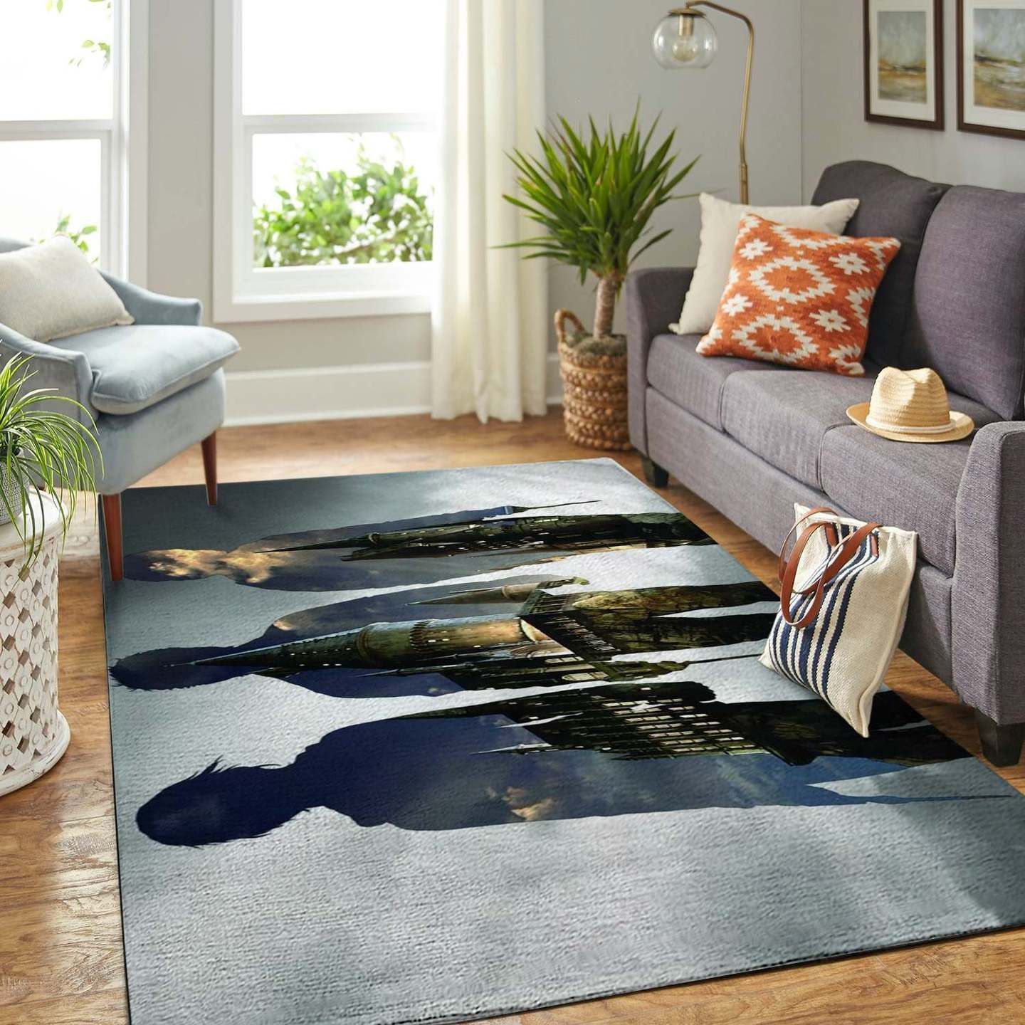Hogwart School Rectangle Rug – Custom Size And Printing