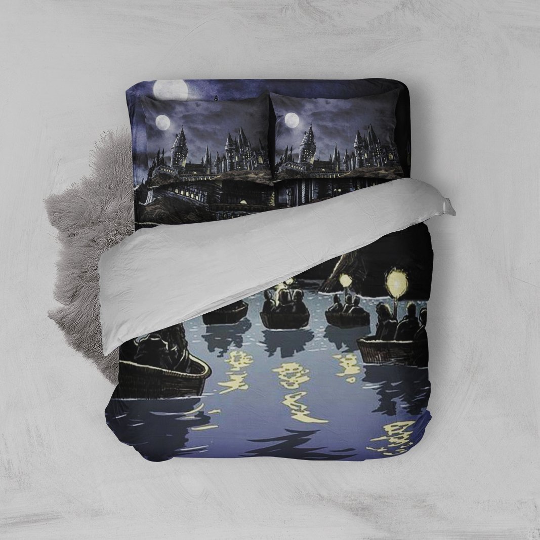 Hogwarts Boat Trip Harry Potter 3D Customized Duvet Cover Bedding Set