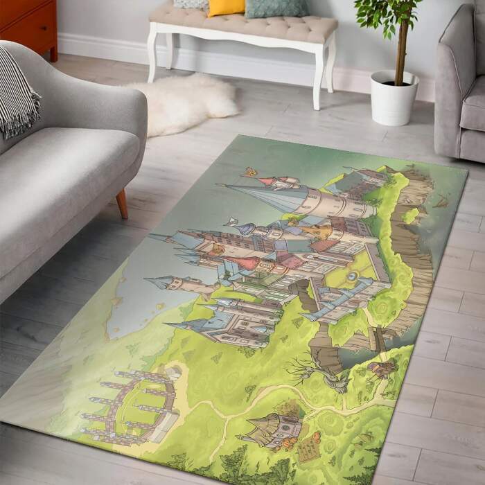 Hogwarts Castle Rectangle Rug – Custom Size And Printing