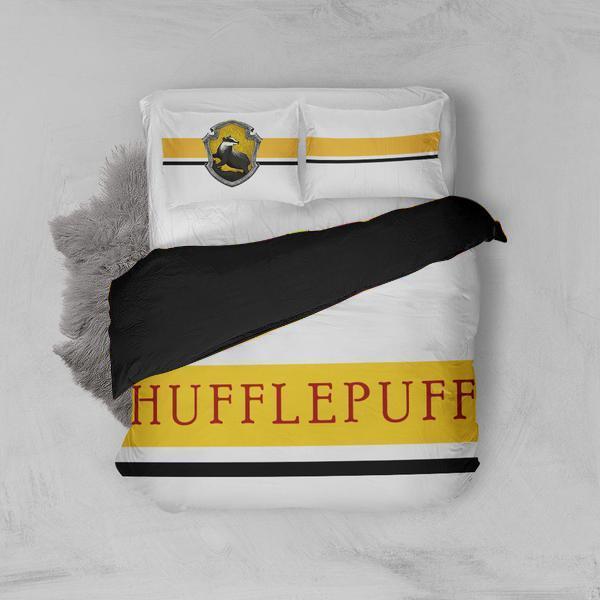 Hogwarts House Hufflepuff Harry Potter 3D Customized Duvet Cover Bedding Set