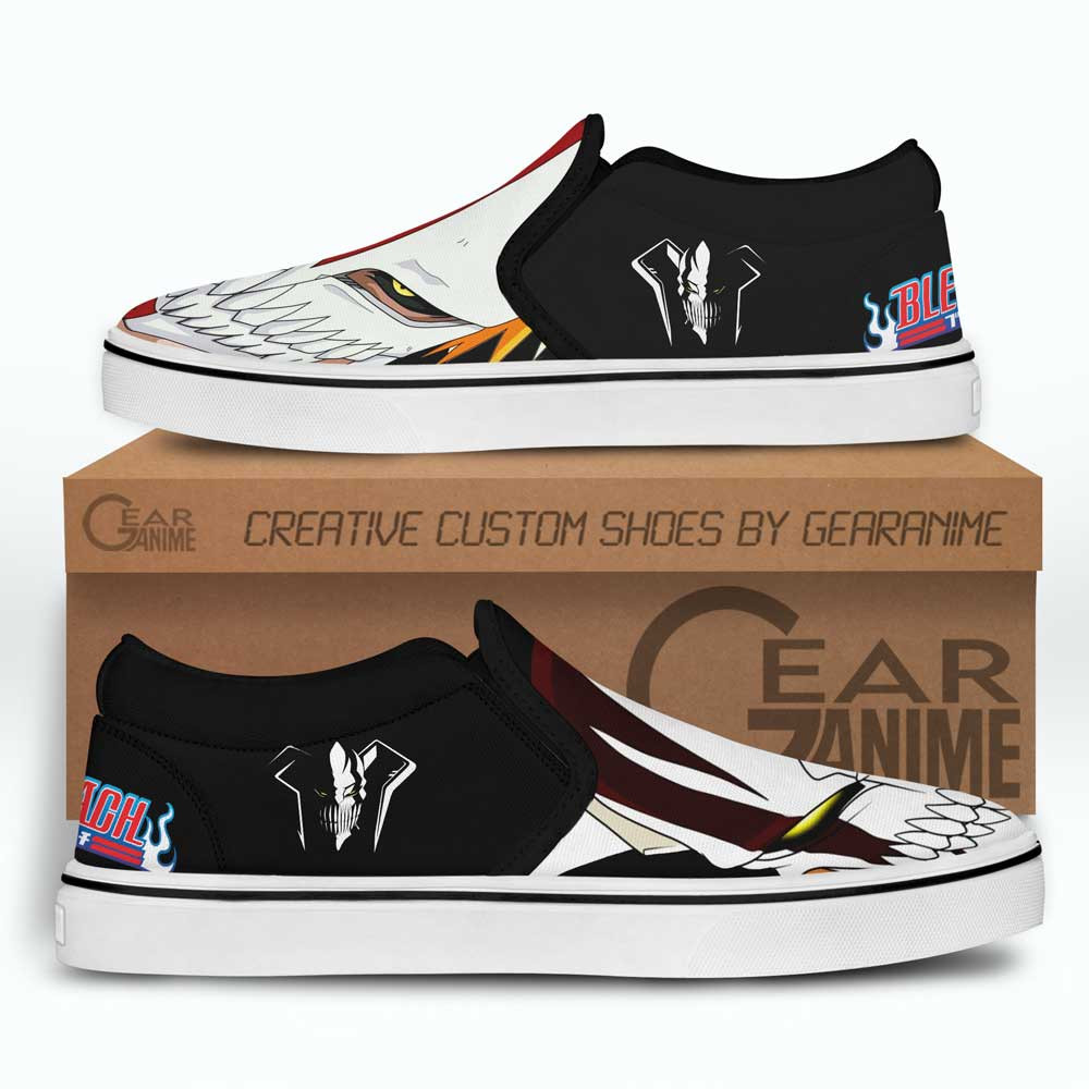 Hollow Ichigo Slip-On Shoes Canvas Custom Anime Bleach Shoes