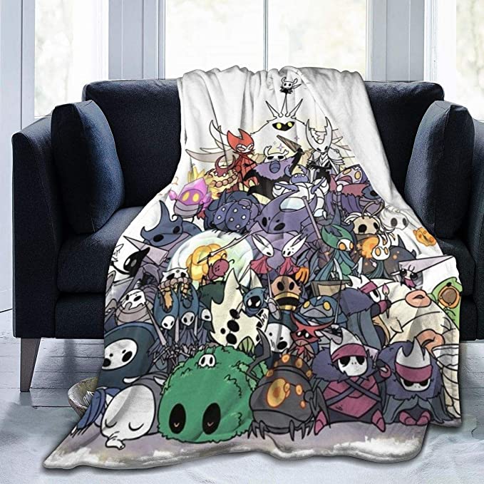 Hollow Knight All Characters Ultra Soft Sherpa Flannel Fleece Throw Blankets